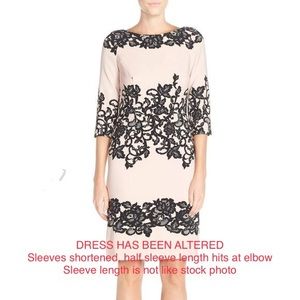 Adrianna Papell Lace Printed Sheath Dress